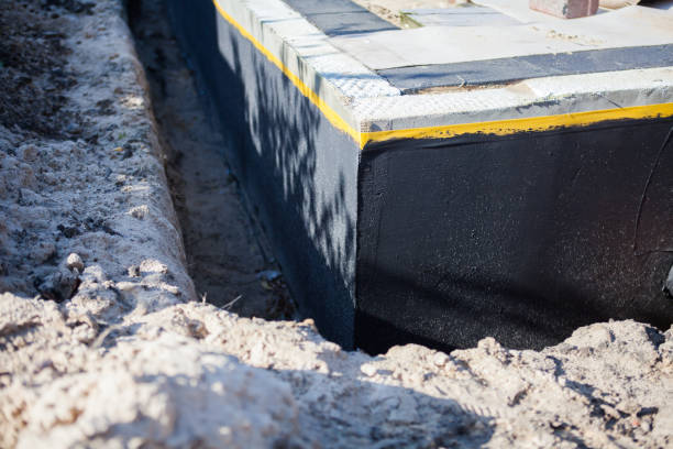 Residential Interior Drainage System installation at a Grafton, WI home by SJ Waterproofing Pros